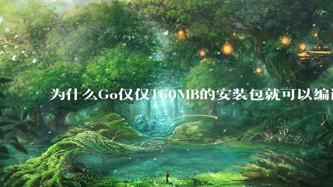 为什么Go仅仅160MB的安装包就可以编译程序，而Rust却还需要几个GB的VC++才能编译？